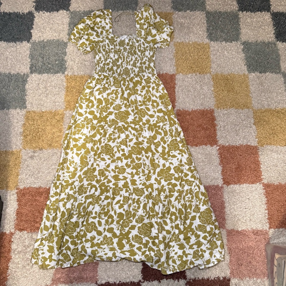 Blu Pepper Olive and White Dress